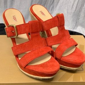 UGG Shoes Red, Size 9